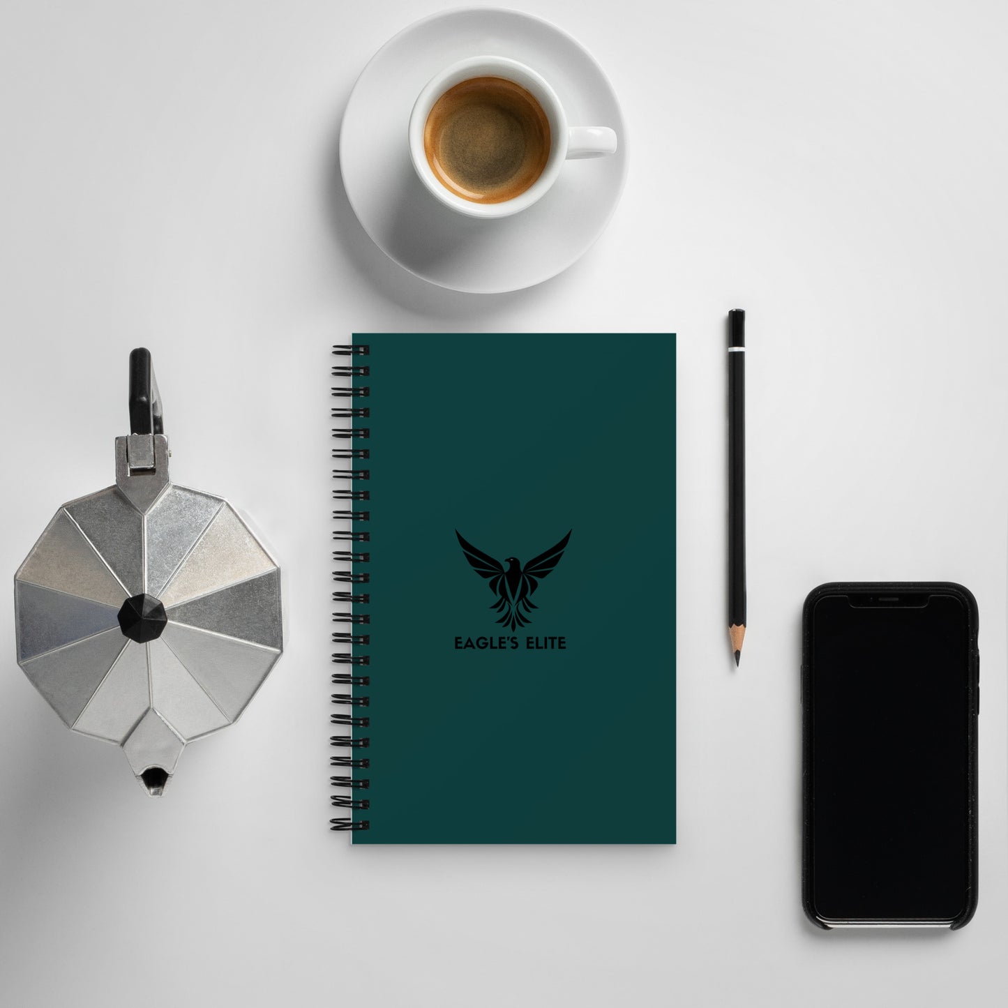 Prestige Green Spiral notebook - Eagle's Elite